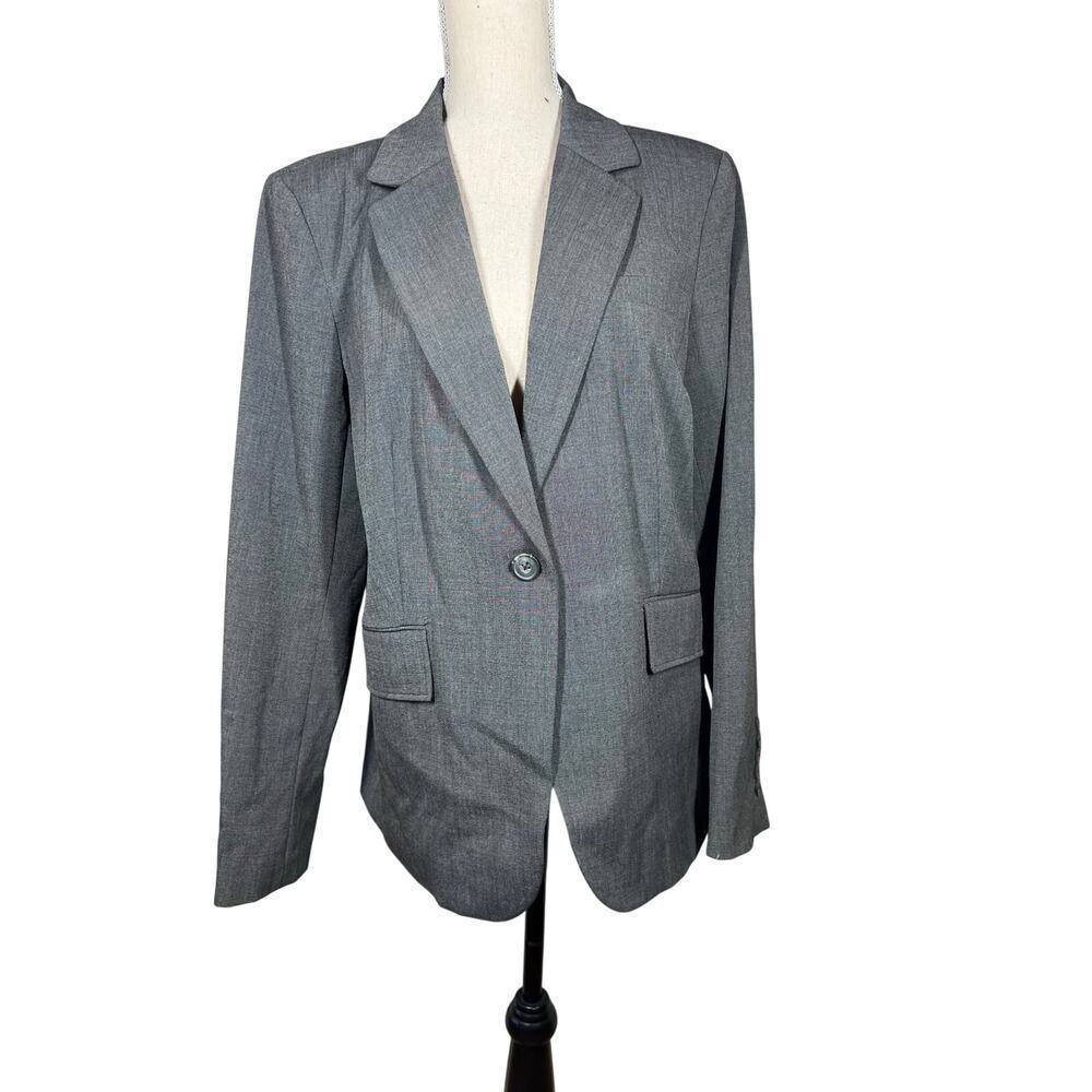 Worthington Gray Blazer Career wear Dog Show Suit Preppy Church formal Size 16
